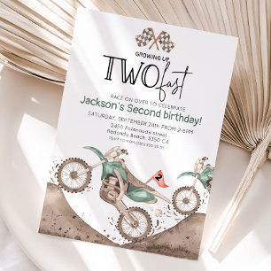 Groene Dirt Bike 2e verjaardag - Twee jaar worden  Kaart