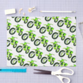 Groene Dirt Bike Motorfiets Aangepaste Kleur Achte Tissuepapier (Craft)