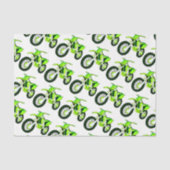 Groene Dirt Bike Motorfiets Aangepaste Kleur Achte Tissuepapier (Voorkant)