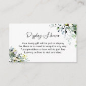 Groene Display Douche Enclosure Kaart (Voorkant)