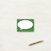 Groene DNA-spraakballon Medische Wetenschap Post-it® Notes (Op bureau)