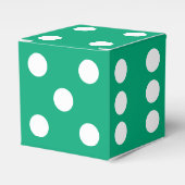 groene dobbelsteen bedankdoosjes (Voorkant Zijde)