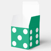 groene dobbelsteen bedankdoosjes (Geopend)