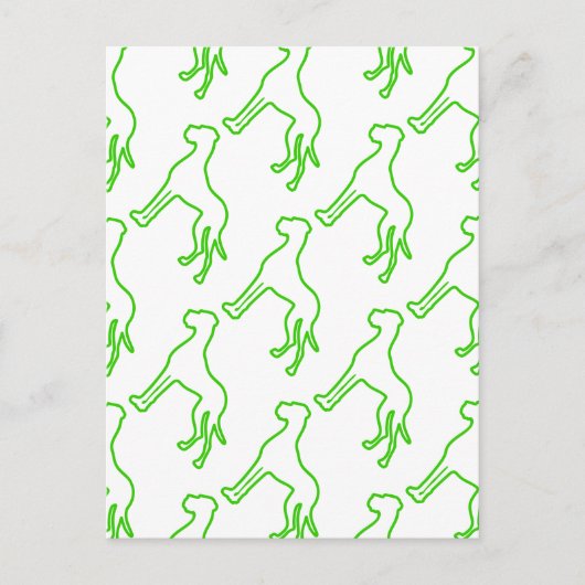 Groene Dog Briefkaart (Voorkant)