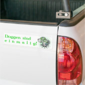 Groene Dog Bumpersticker (Op Truck)