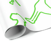 Groene Dog Cadeaupapier (Rol Hoek)