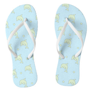 Groene Dolfijnen Teenslippers