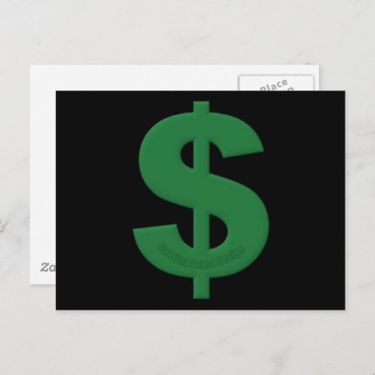 Groene dollak briefkaart (Voorkant / Achterkant)