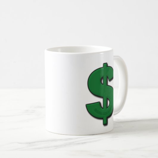 Groene dollak koffiemok (Voorkant rechts)