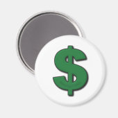 Groene dollak magneet (Voorkant / Achterkant)