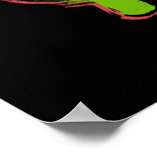 Groene dollak poster (Hoek)