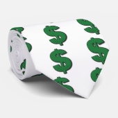 Groene dollak stropdas (Opgerold)