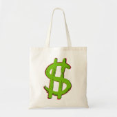 Groene dollak tote bag (Voorkant)