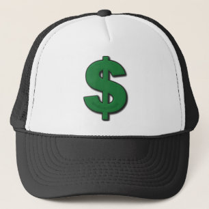 Groene dollar trucker pet