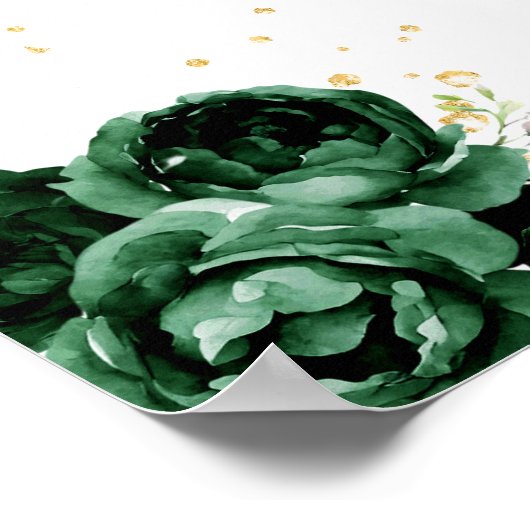 Groene Donkere Huid Prinses Sweet Sixteen Welkom Poster (Hoek)