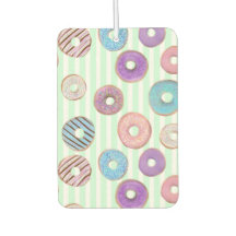 Groene Donut auto luchtverfrisser voor de gezinsau