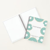 Groene Donut Baby shower Sprinkle Notitieboek (Binnen)