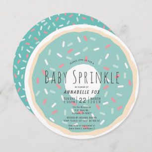 Groene Donut Baby Sprinkle Douche Circle Kaart