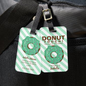 Groene Donut Bagage Label