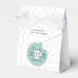 Groene Donut Bedankt een Hole bos Verjaardag Bedankdoosjes