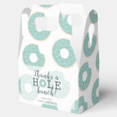 Groene Donut Dank u Baby shower Gift Favor Box Bedankdoosjes (Geopend)