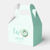 Groene Donut Verjaardag Bedankdoosjes (Achterkant)