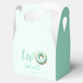 Groene Donut Verjaardag Bedankdoosjes (Geopend)