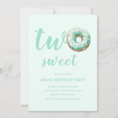 Groene Donut Verjaardag Kaart (Voorkant)