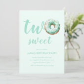 Groene Donut Verjaardag Kaart (Staand voorkant)