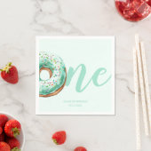 Groene Donut Verjaardag Servet (Insitu)