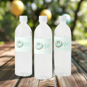 Groene Donut Verjaardag Waterfles Etiket