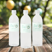 Groene Donut Verjaardag Waterfles Etiket