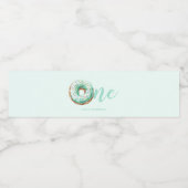 Groene Donut Verjaardag Waterfles Etiket (Enkel label)