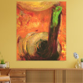 Groene Dood Canvas Afdruk (Insitu (Woonkamer))