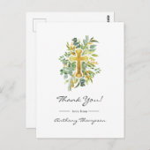 Groene Doop of Dankbetuiging Briefkaart (Voorkant / Achterkant)