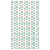 Groene door de hand getrokken Bridal-auto Tafelkleed (Voorkant)