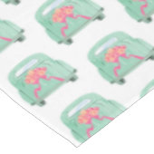 Groene door de hand getrokken Bridal-auto Tafelkleed (Gekanteld)