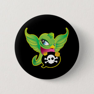 Groene doorbraak ronde button 5,7 cm