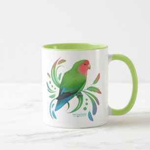 Groene doorsnede Lovebird Mok