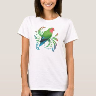 Groene doorsnede Lovebird T-shirt