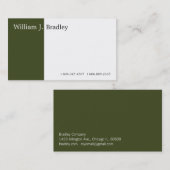 Groene doos visitekaartje (Voorkant / Achterkant)