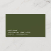 Groene doos visitekaartje (Achterkant)