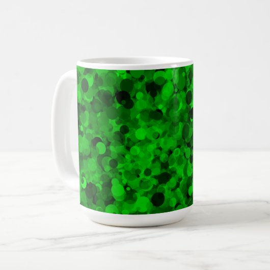 Groene Dot 15oz Mok (Voorkant links)