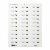 GROENE DOT DRAAIBARE ADRESETIKETTEN ETIKET (Full Sheet)