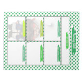 Groene Dr Gnome Verpleegkunde Student Skills Sjabl Notitieblok (Voorkant)