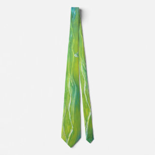 Groene draai stropdas