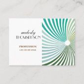 Groene draai visitekaartje (Voorkant)