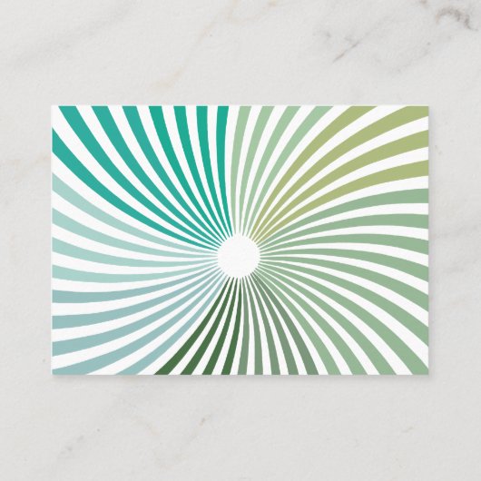 Groene draai visitekaartje (Achterkant)