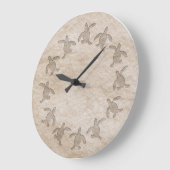 Groene draaimolen met draaiend stonpatroon grote klok (Hoek)