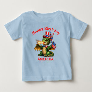 Groene Draak (6c) Patriottisch Kinder T-Shirt
